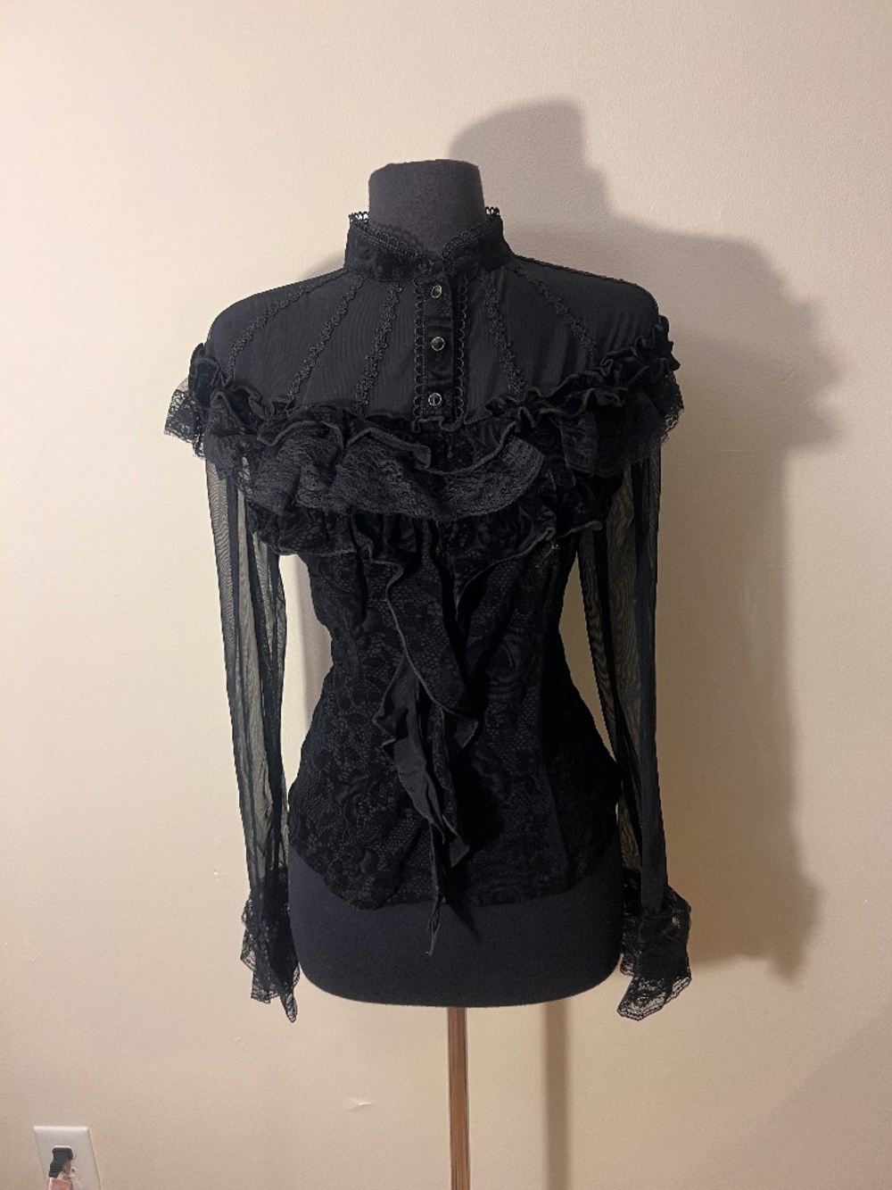 Dark in Love Whimsigoth Victorian Top